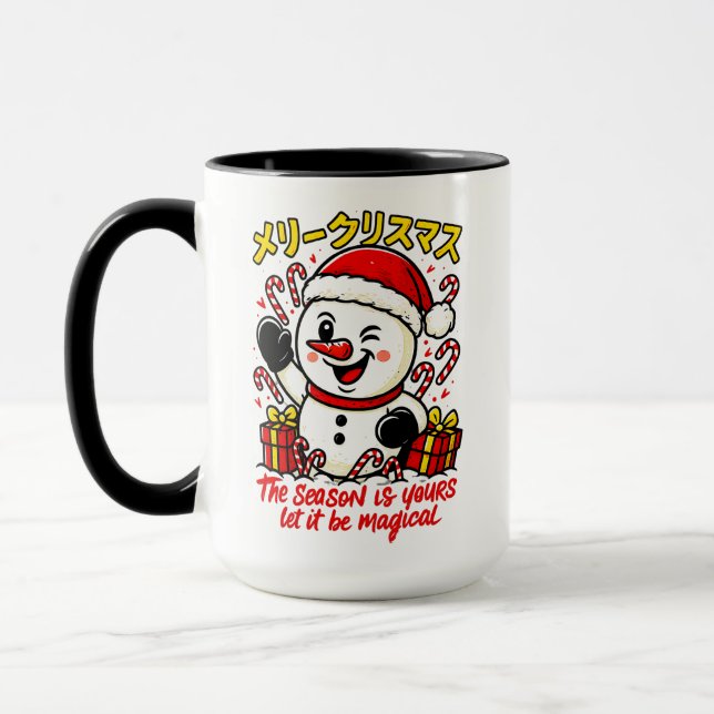 Taza Magical & Classic Christmas Snowman Mug Holiday  (Izquierda)