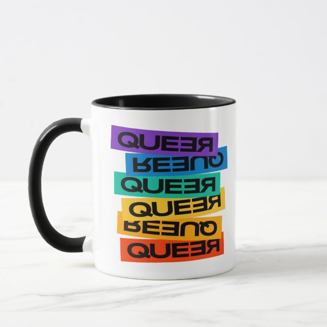 Taza Magnate de coches. LGTB+Orgullo. Raro. (Izquierda)