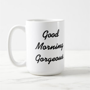 Taza magnífica de la buena mañana