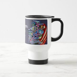 Taza magnífica del mapa de la AUTORIZACIÓN del
