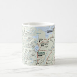 Taza magnífica del mapa de Teton