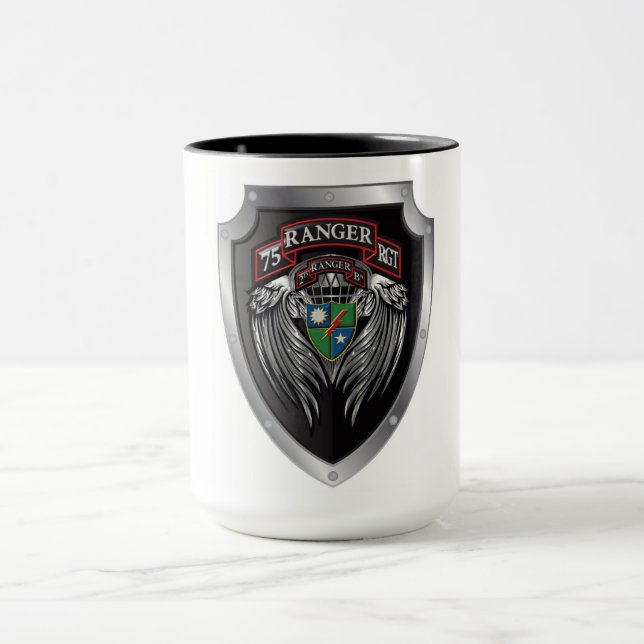Taza Magnífico 2º Bat 75º Ranger Regimental Scroll (Centro)