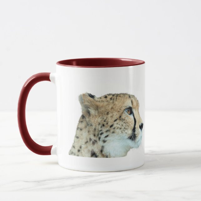 Taza Magnífico Cheetah Hermosa Foto De Gato (Izquierda)