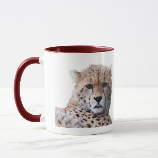 Taza Magnífico Cheetah Hermosa Foto De Gato (Izquierda)