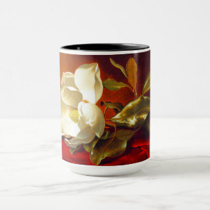 Taza Magnolia en Terciopelo Rojo Martin Johnson Heade