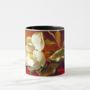 Taza Magnolia en Terciopelo Rojo Martin Johnson Heade