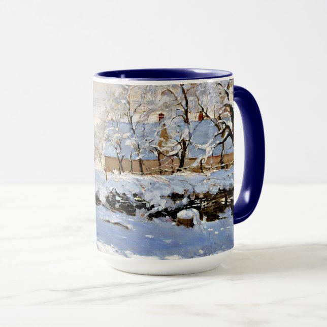 Taza Magpie, famoso cuadro de arte fino (Anverso derecho)