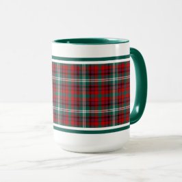 Taza Maguire Tartan Pattern Red Placa