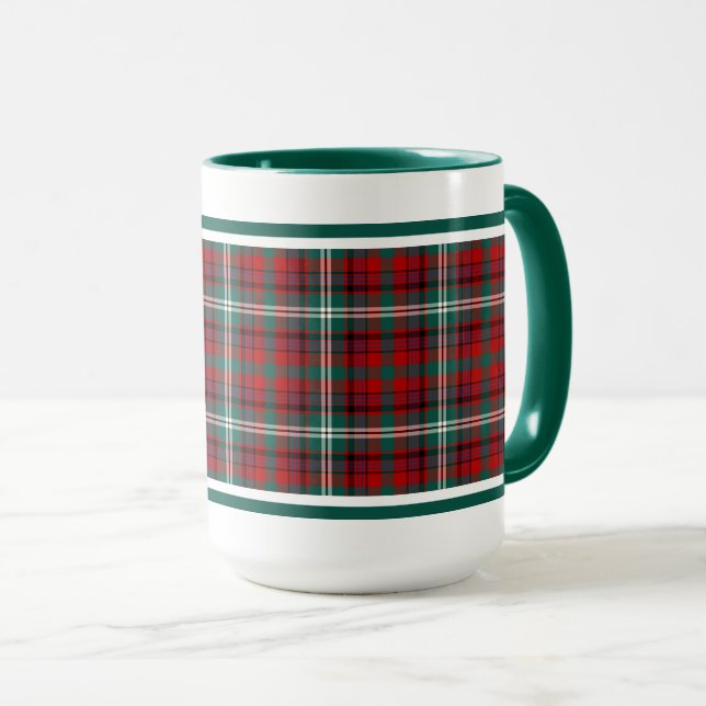 Taza Maguire Tartan Pattern Red Placa (Anverso derecho)