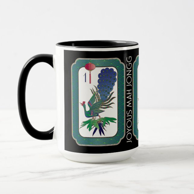 Taza Mah Jongg Bird Holiday Mug (Izquierda)