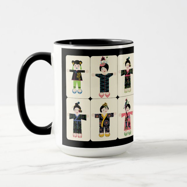 Taza Mah Jongg Dolls Mug (Izquierda)