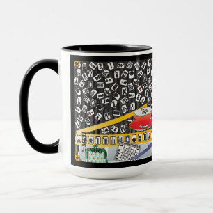 Taza Mah Jongg Limerick Mahj Mug