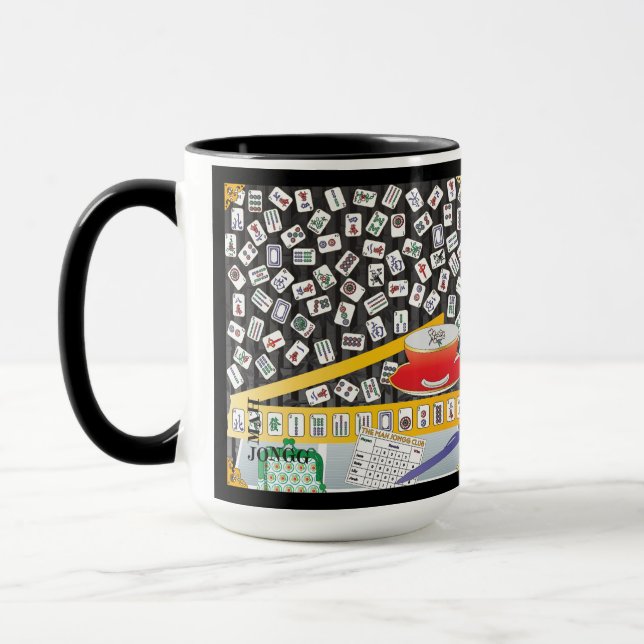 Taza Mah Jongg Limerick Mahj Mug (Izquierda)