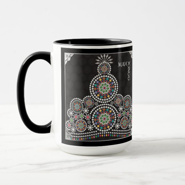 Taza Mah Jongg Limerick Taj Mug (Izquierda)