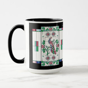 Taza Mah Jongg StainGlass Mug