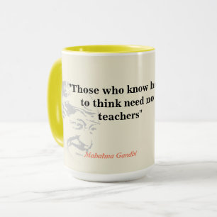 Taza Mahatma Gandhi Cita Sobre Pensar