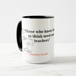 Taza Mahatma Gandhi Cita Sobre Pensar