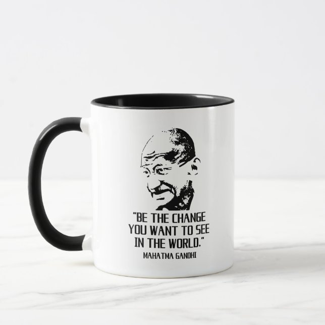 Taza Mahatma Gandhi Quote (Izquierda)