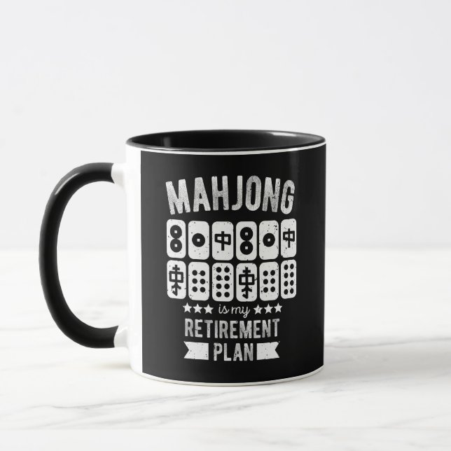 Taza Mahjong es mi plan de retiro (Izquierda)