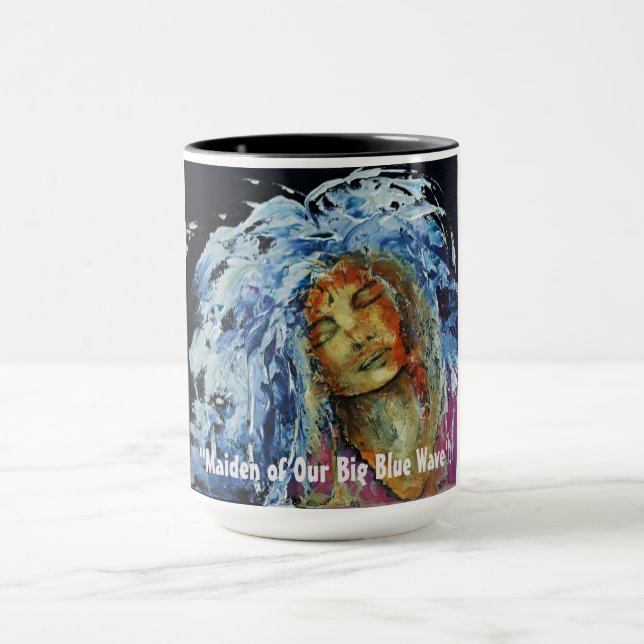 Taza "Maiden Of Our Big Blue Wave" (Centro)