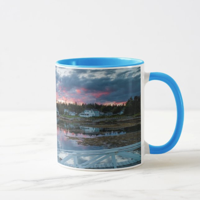 Taza Maine, Newagen, puerto de puesta de sol 2 2 (Derecha)