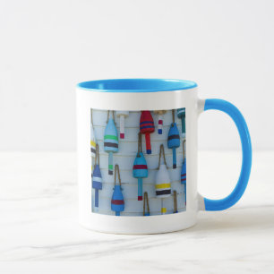 Taza Maine, Stonington, boyas decorativas para langosta