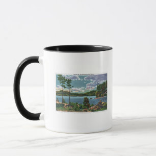 Taza MaineView de la montaña de la india y del lago