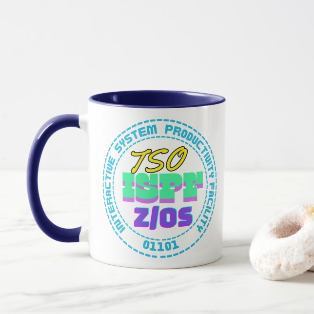 Taza Mainframe TSO-ISPF Interactive System (Con donut)