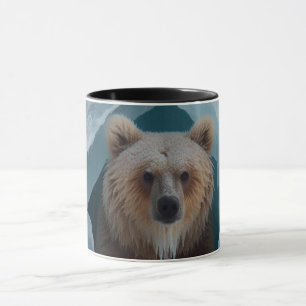 Taza Majestic Brown Bear Ice Cave