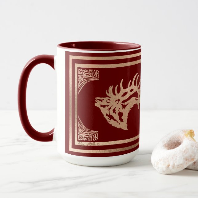 Taza Majestic Bull Elk (Con donut)