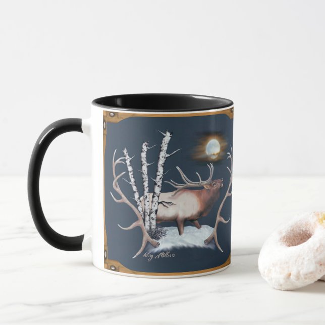 Taza Majestic Bull Elk (Con donut)