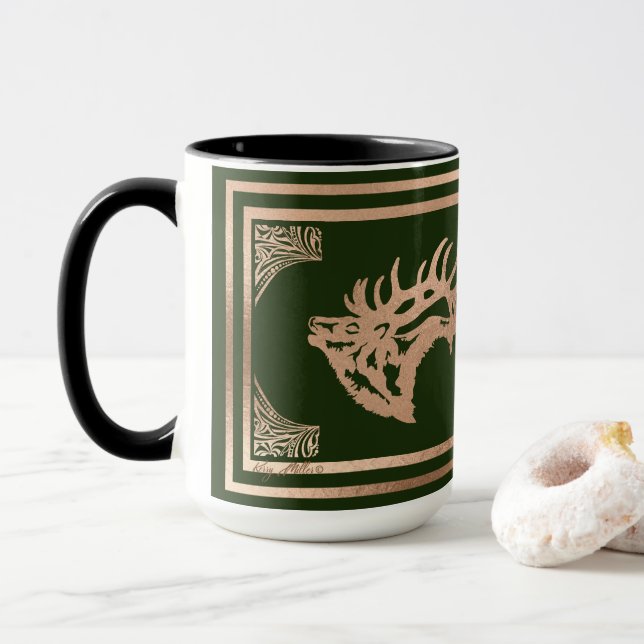 Taza Majestic Bull Elk (Con donut)