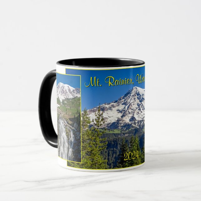 Taza Majestic Mt. Rainier, Estado de Washington, Souven (Anverso izquierdo)