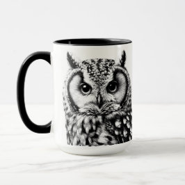 Taza Majestic Owl Mug Con Dos Lechuzas