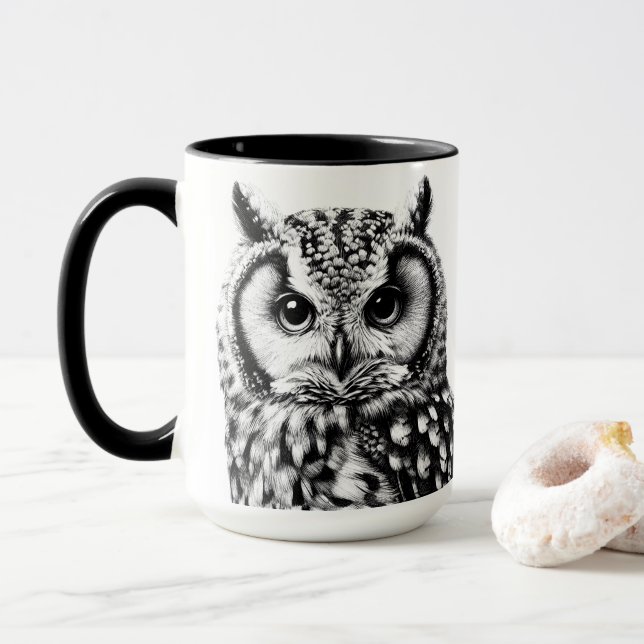 Taza Majestic Owl Mug Con Dos Lechuzas (Con donut)