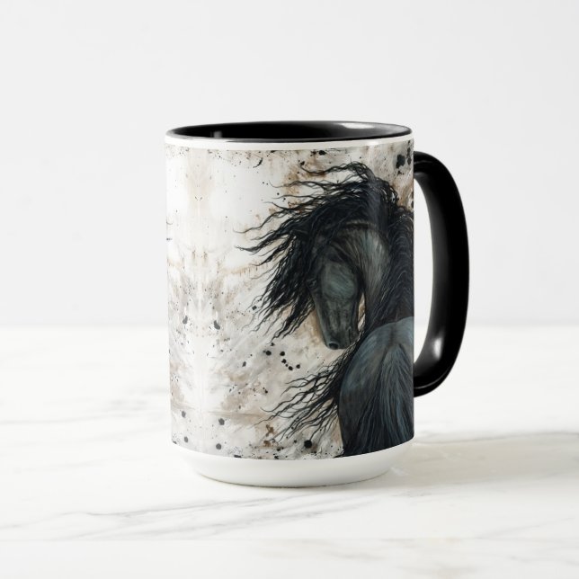 Taza Majestuoso caballo friesiano de Bihrle Mug (Anverso derecho)