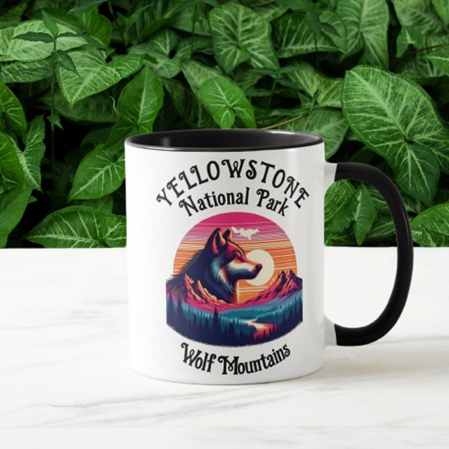 Taza Majestuoso Emblema del Parque Nacional Yellowstone (Subido por el creador)