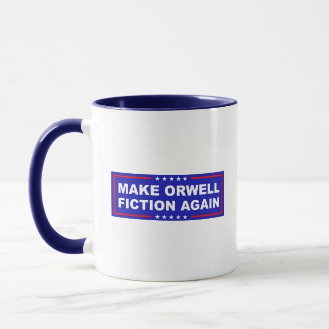 Taza Make Orwell Fiction Again (Izquierda)