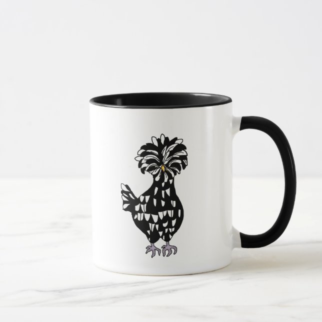 Taza Mal Madre Clucker Funny Chicken Pun (Derecha)