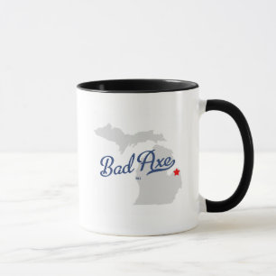 Taza Mala camisa de Michigan MI del hacha