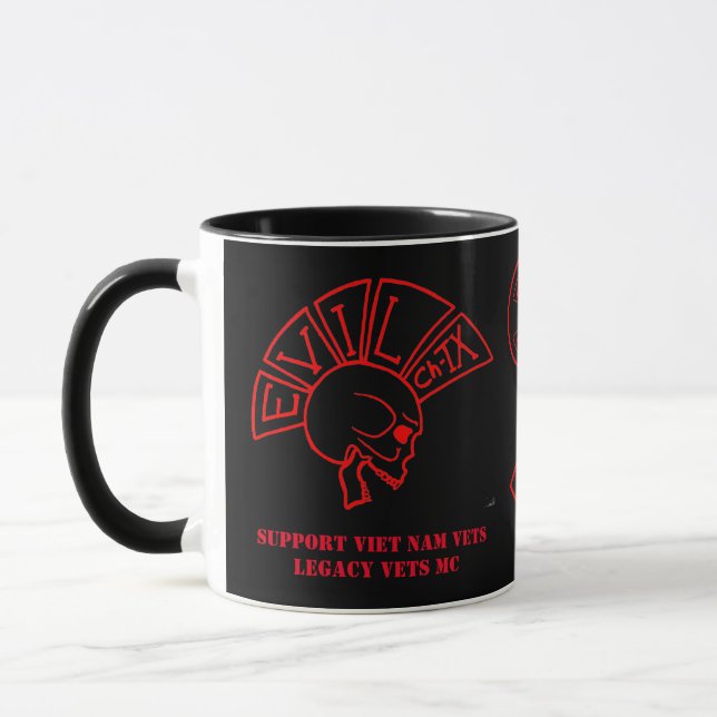Taza Mala Capítulo Texas VNVLV MC Support Mug (Izquierda)