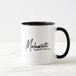 Taza Malamute de Alaska Hermoso y Elegante Minimalista 