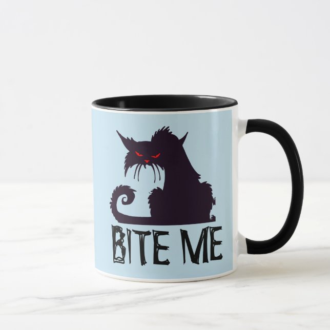 Taza ¡MALDITO! Gracioso café Cat Mugs (Derecha)
