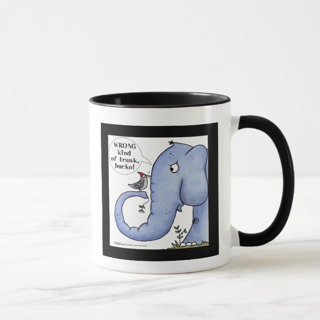 Taza Malentendidos con respecto al elefante y el pájaro (Derecha)