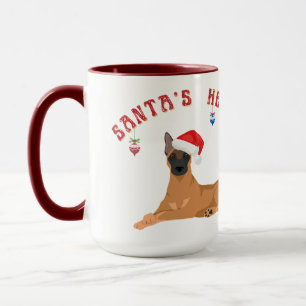Taza Malinois Santa's Helper
