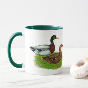 Taza Mallard Drake y Duck