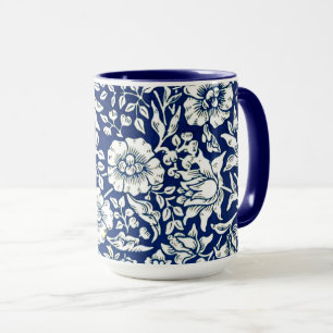 Taza Mallow Azul por William Morris,