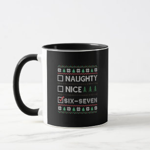 Taza Malvado Agradable Seis Siete Divertido 6 7 Feo Na