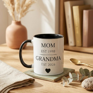 Taza Mamá a Abuela Año Establecido Diseño de Viaje Fami