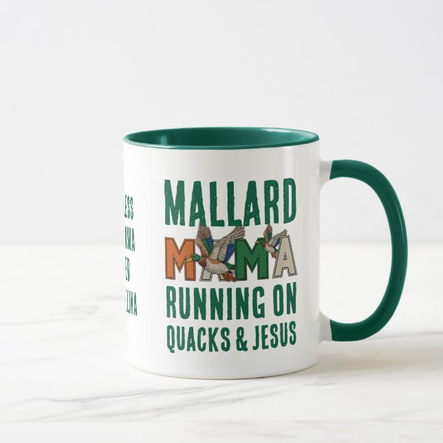 Taza MAMÁ Ánade REAL con Piedras de Imitación (Derecha)